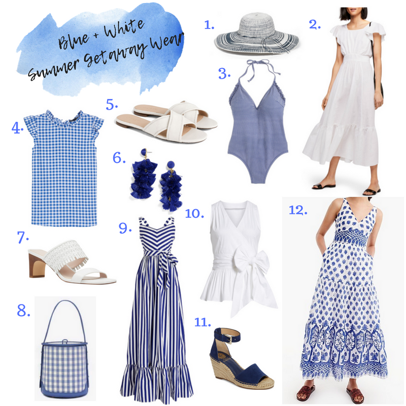 Blue and White Summer Getaway Wear - Musings by Madison