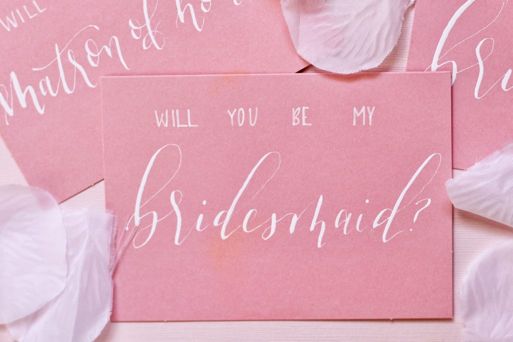 Handmade Will You Be My Bridesmaid Cards