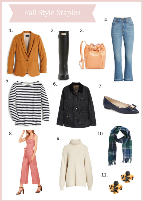 fall style staples to stock up on now