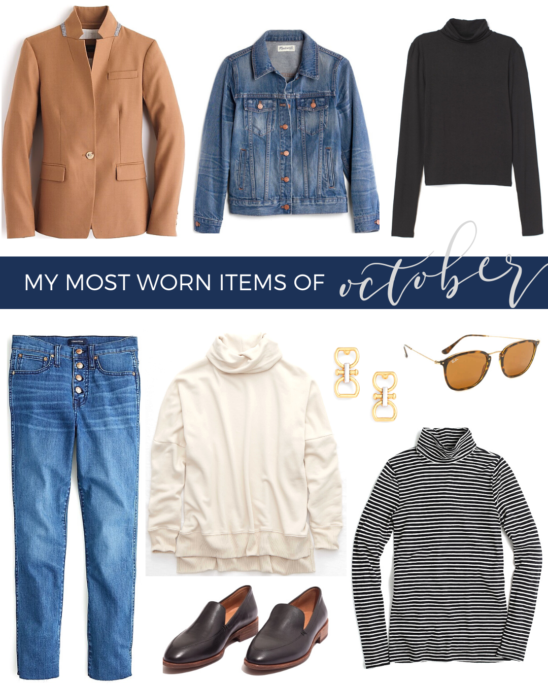 my most worn items of october