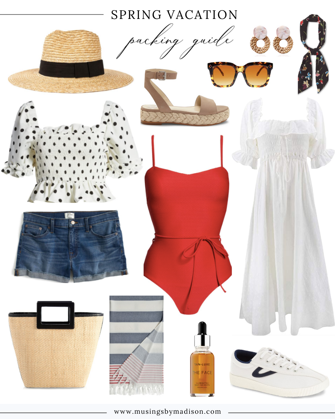 spring vacation packing guide