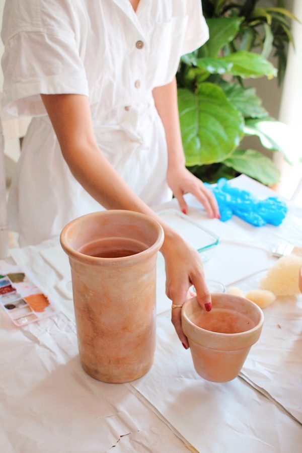 How to Make Terracotta Pots Look Old | Musings by Madison - Home Decor & DIY Blogger