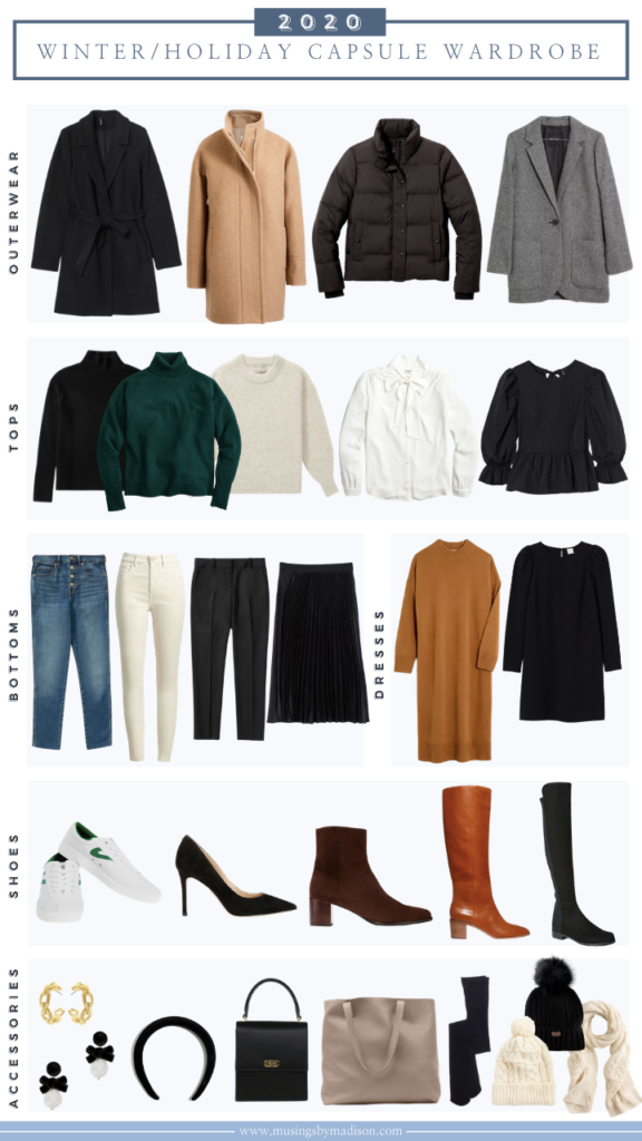 Holiday/Winter 2020 Capsule Wardrobe Musings by Madison