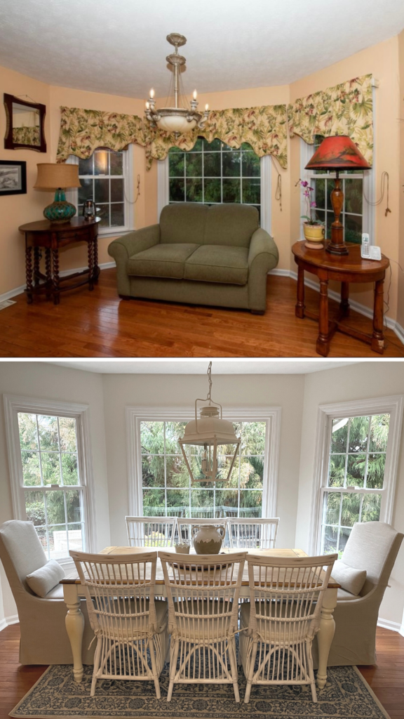 BREAKFAST NOOK BEFORE AND AFTER
