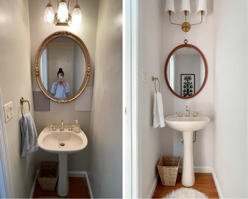 POWDER ROOM MAKEOVER | HOME DECOR BLOGGER