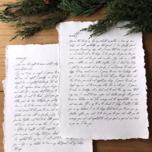 custom calligraphy wedding vows